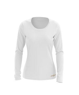 VÝPRODEJ - Dámské funkční tričko SPORTY dlouhý rukáv BÍLÁ Bamboo Ultra CLASSIC, M