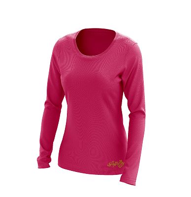VÝPRODEJ - Dámské funkční tričko SPORTY dlouhý rukáv růžová Bamboo Ultra CLASSIC, L