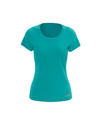 VÝPRODEJ - Dámské funkční tričko SPORTY krátký rukáv azurová Bamboo Ultra CLASSIC, 3XL
