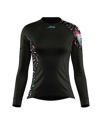 VÝPRODEJ - Dámské funkční triko dlouhý rukáv ANGEL LADY černá Bamboo Ultra, S