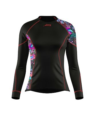 VÝPRODEJ - Dámské funkční triko dlouhý rukáv CORAL černá Bamboo Ultra, M