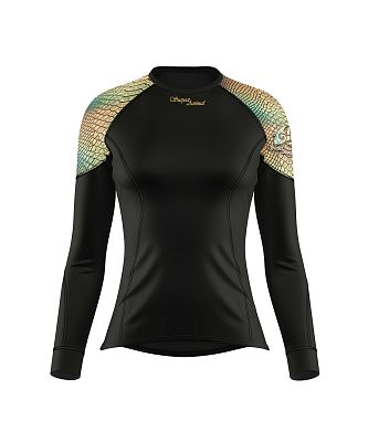 VÝPRODEJ - Dámské funkční triko dlouhý rukáv CROCODILE LADY černá Bamboo Light New, XS