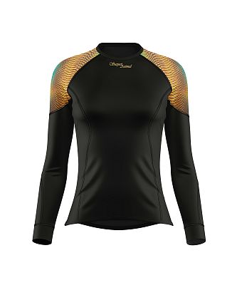 VÝPRODEJ - Dámské funkční triko dlouhý rukáv CROCODILE LADY černá Bamboo Light New, XS