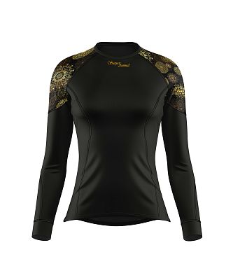 VÝPRODEJ - Dámské funkční triko dlouhý rukáv GOLDEN EYE černá Bamboo Light New, S