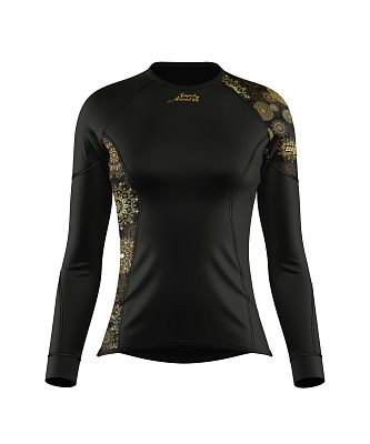 VÝPRODEJ - Dámské funkční triko dlouhý rukáv GOLDEN EYE černá Bamboo Ultra, S