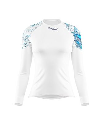 VÝPRODEJ - Dámské funkční triko dlouhý rukáv HEART bílá Bamboo Light New, S