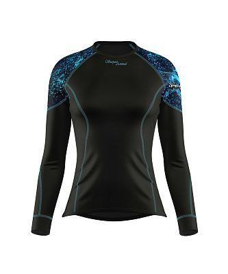 VÝPRODEJ - Dámské funkční triko dlouhý rukáv HEART černá Bamboo Light New, XL