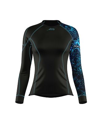 VÝPRODEJ - Dámské funkční triko dlouhý rukáv HEART černá Bamboo Thermo, L