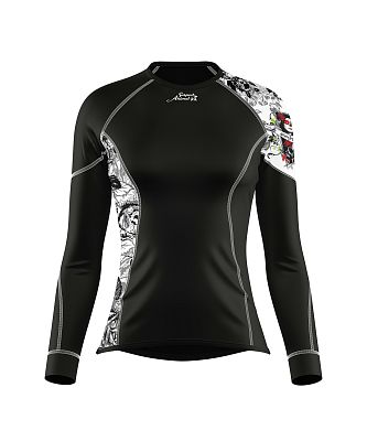 VÝPRODEJ - Dámské funkční triko dlouhý rukáv LADY černá Bamboo Ultra, M