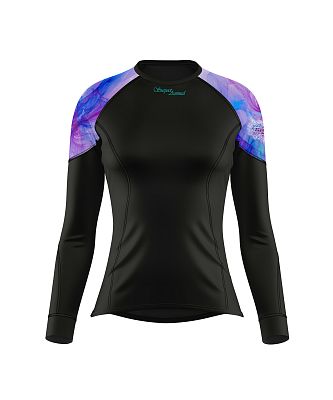 VÝPRODEJ - Dámské funkční triko dlouhý rukáv PURPLE černá Bamboo Light New, S, XXL