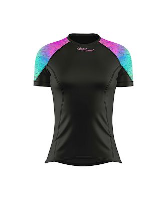 VÝPRODEJ - Dámské funkční triko krátký rukáv AQUARELLE LADY černá Bamboo Light New, M