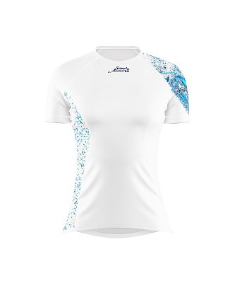 VÝPRODEJ - Dámské funkční triko krátký rukáv HEART bílá Bamboo Ultra, M