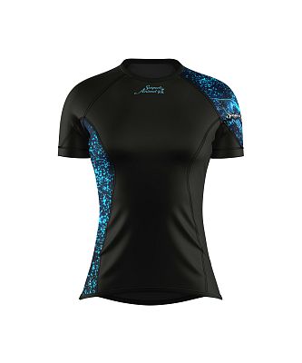 VÝPRODEJ - Dámské funkční triko krátký rukáv HEART LADY černá Bamboo Ultra, XXL