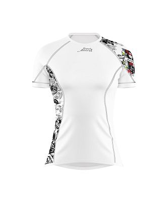 VÝPRODEJ - Dámské funkční triko krátký rukáv LADY bílá Bamboo Ultra, L