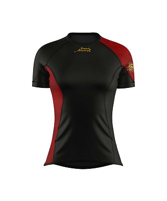 VÝPRODEJ - Dámské funkční triko krátký rukáv RED VELVET LADY černá Bamboo Ultra, M
