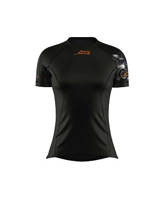 VÝPRODEJ - Dámské funkční triko krátký rukáv RIDER LADY černá BambooHeavy, L