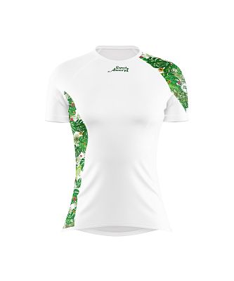 VÝPRODEJ - Dámské funkční triko krátký rukáv TROPICAL bílá Bamboo Ultra, M