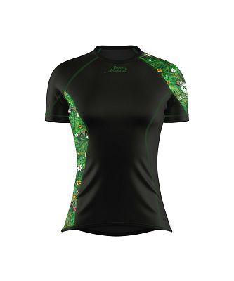 VÝPRODEJ - Dámské funkční triko krátký rukáv TROPICAL černá Bamboo Ultra, M