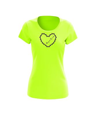 VÝPRODEJ - Dámské prodloužené tričko BIKE neon žlutá, S, XXL