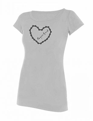 VÝPRODEJ - Dámské prodloužené tričko BIKE šedá, S, M, L, XL, XXL