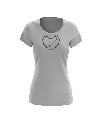 VÝPRODEJ - Dámské prodloužené tričko BIKE šedá, S, M, XL