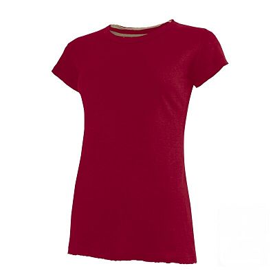 VÝPRODEJ - Dámské tričko z konopí bez potisku červená, vel. S, M, L, XL, XXL