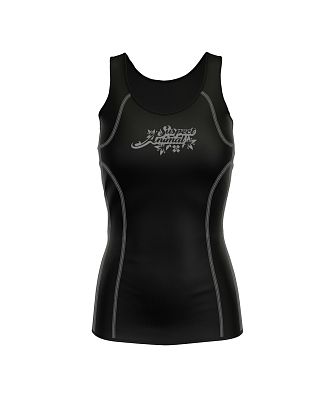 VÝPRODEJ - Dámský funkční nátělník LEO černá/šedá Bamboo Ultra, XXL