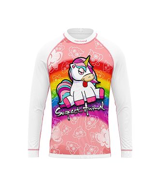 VÝPRODEJ - Dětské funkční triko dlouhý rukáv JEDNOROŽEC bílá Bamboo Heavy, 100