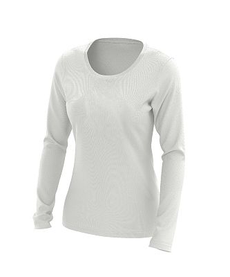 VÝPRODEJ - Dívčí tričko dlouhý rukáv Bamboo Ultra CLASSIC bílá, 120