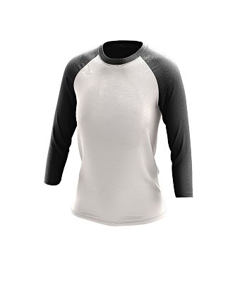 VÝPRODEJ - Dívčí tričko raglán dlouhý rukáv Bamboo Ultra CLASSIC bílá/černá, 120