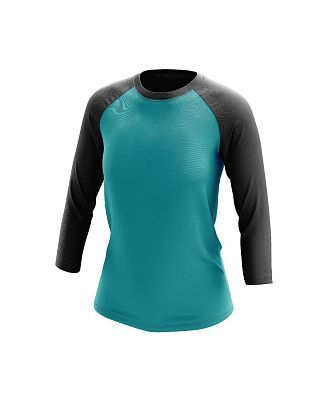 VÝPRODEJ - Dívčí tričko raglán dlouhý rukáv Bamboo Ultra CLASSIC modrá/černá, 120