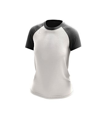 VÝPRODEJ - Dívčí tričko raglán krátký rukáv Bamboo Ultra CLASSIC bílá/černá, 120