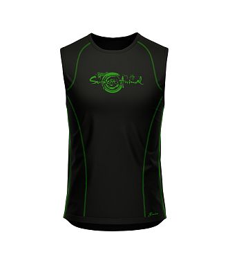 VÝPRODEJ - Pánské funkční scampolo černá/zelená Bamboo Ultra, L