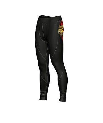 VÝPRODEJ - Pánské funkční spodky dlouhé IRON MAN černá Bamboo Thermo, L