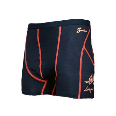 VÝPRODEJ - Pánské funkční trenky černá/oranžová Bamboo Light, L, XL