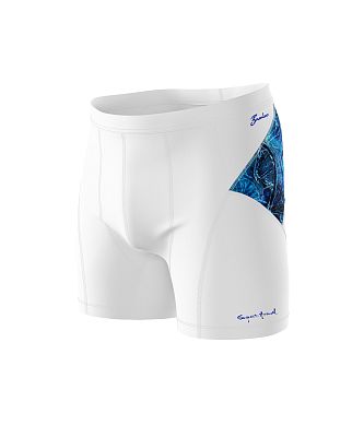 VÝPRODEJ - Pánské funkční trenýrky D.N.A. bílá Bamboo Ultra, L
