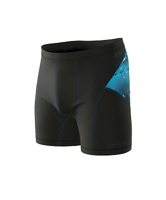 VÝPRODEJ - Pánské funkční trenýrky SHARK černá Bamboo Ultra, XL