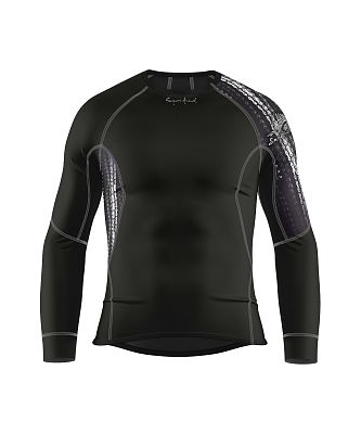 VÝPRODEJ - Pánské funkční triko dlouhý rukáv CYCLE černá Bamboo Ultra, L