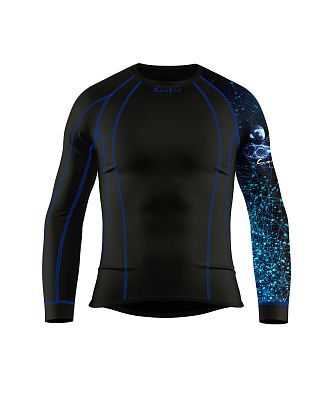 VÝPRODEJ - Pánské funkční triko dlouhý rukáv D.N.A. černá Bamboo Thermo, XL