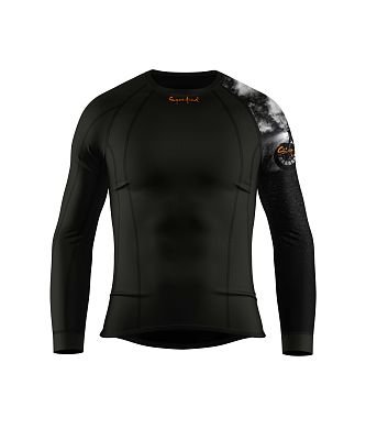 VÝPRODEJ - Pánské funkční triko dlouhý rukáv RIDER MAN černá Bamboo Thermo, XXL