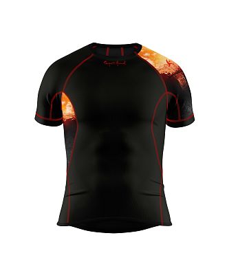 VÝPRODEJ - Pánské funkční triko krátký rukáv ADVENTURE černá Bamboo Ultra, L