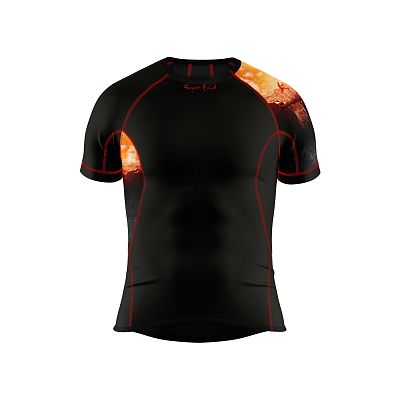 VÝPRODEJ - Pánské funkční triko krátký rukáv ADVENTURE černá Bamboo Ultra, M