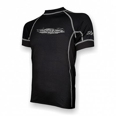 VÝPRODEJ - Pánské funkční triko krátký rukáv černá/šedá Silver Line, L, XL
