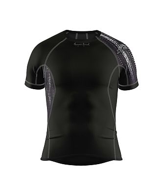 VÝPRODEJ - Pánské funkční triko krátký rukáv CYCLE černá Bamboo Ultra, M