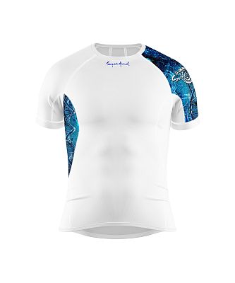 VÝPRODEJ - Pánské funkční triko krátký rukáv D.N.A. bílá Bamboo Ultra, M