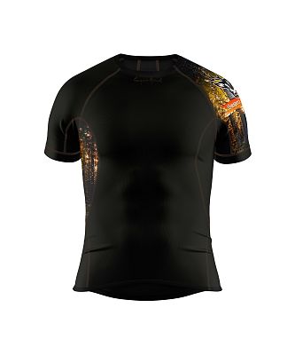 VÝPRODEJ - Pánské funkční triko krátký rukáv HUNTER černá Bamboo Ultra, XXL