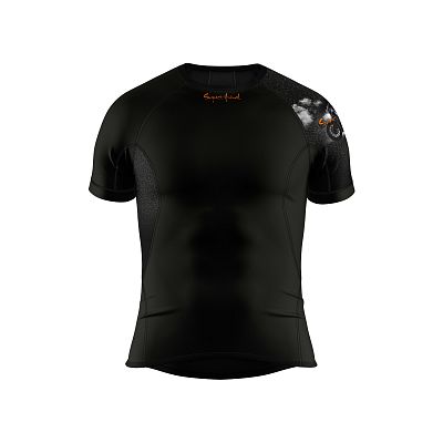 VÝPRODEJ - Pánské funkční triko krátký rukáv RIDER MAN černá Bamboo Ultra, XL