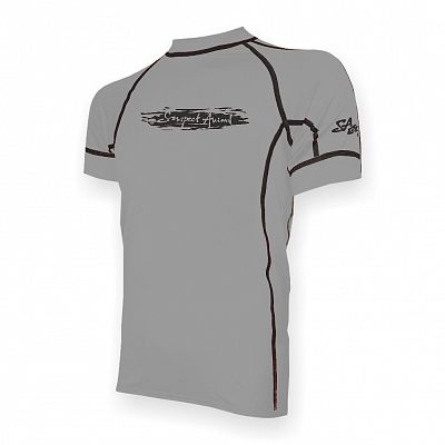 VÝPRODEJ - Pánské funkční triko krátký rukáv šedá/tm.šedá Silver Line, L, XXL
