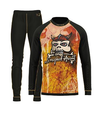 VÝPRODEJ - Set dětského funkčního prádla VIKING černá Bamboo Ultra, 150